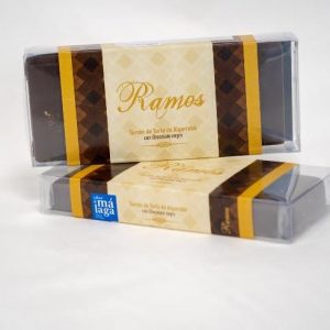 Turrón de torta de Algarrobo con chocolate negro